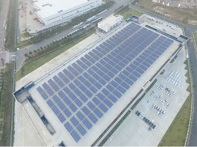 京瓷向日郵汽車技術中心提供1.3MW光伏發電系統，賦能綠色技術服務